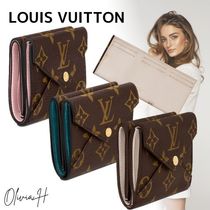 Louis Vuitton MONOGRAM Monogram Unisex Street Style Plain Leather Folding Wallet