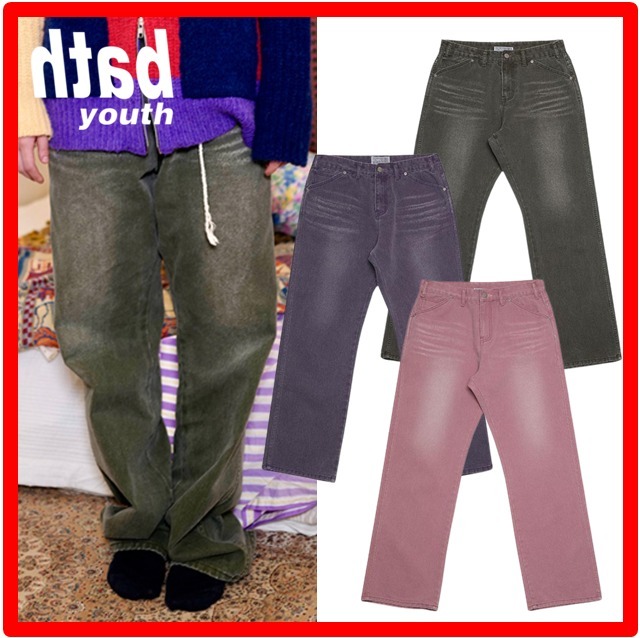 ★韓国の人気★【YOUTHBATH】★Sand Washed Deni.m★デニム★