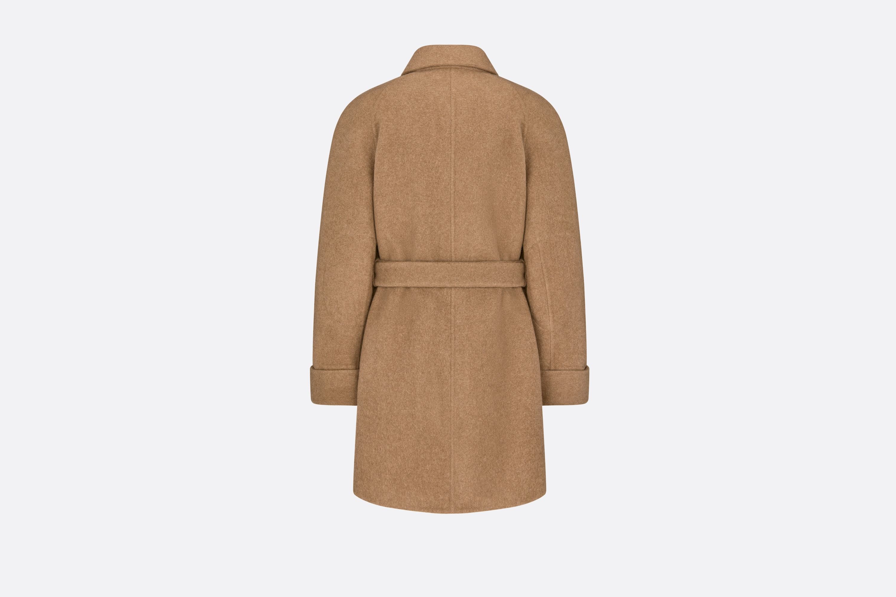 オータムセール Dior コート カシミヤ キャメル ドロップショルダー