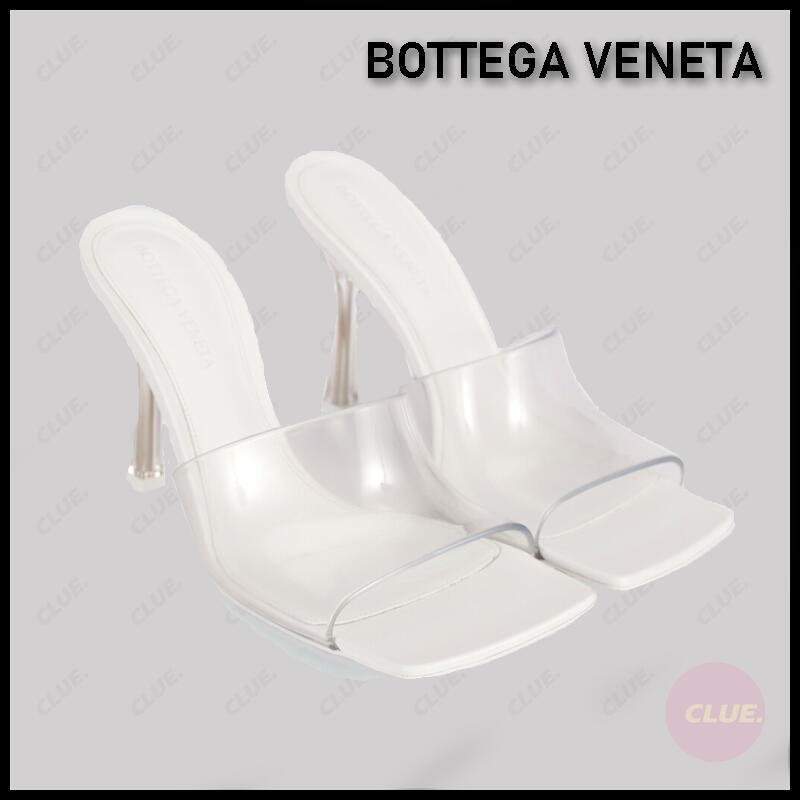 BOTTEGA VENETA☆ストレッチ グラス スクエアトゥ ミュール サンダル