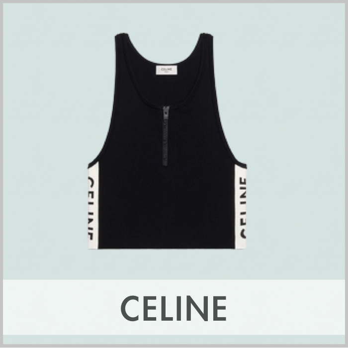 レア CELINE セリーヌ Sleeveless Linen Wrap Top | adcmed.com
