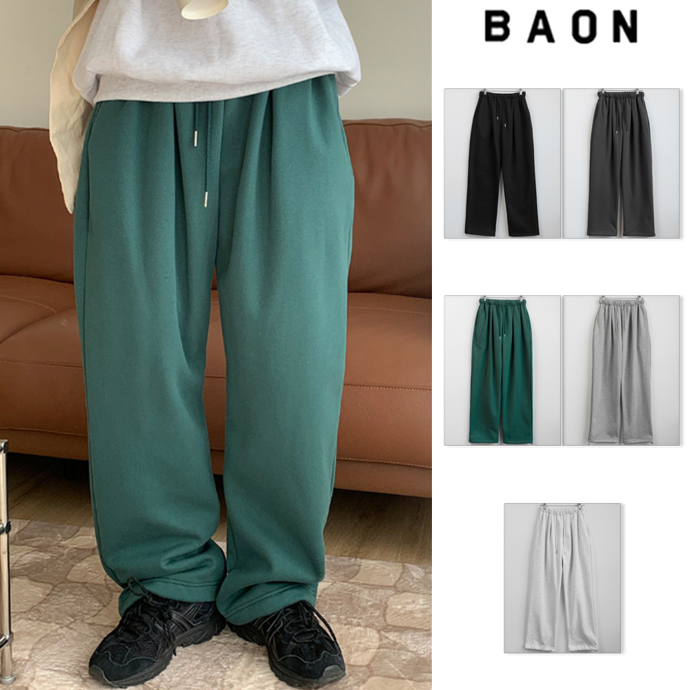 【BAON】[unisex] Maradi brushed string jogger pants