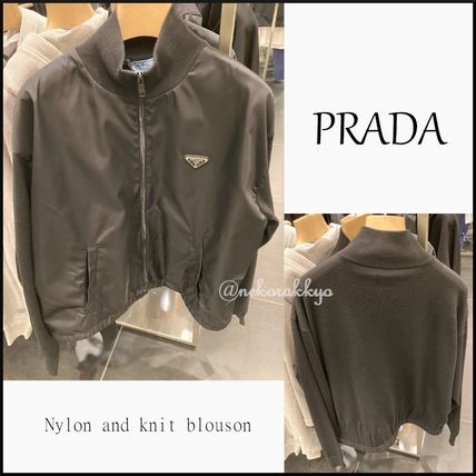 PRADA＊Nylon and knit blouson ナイロンブルゾン＊送料込