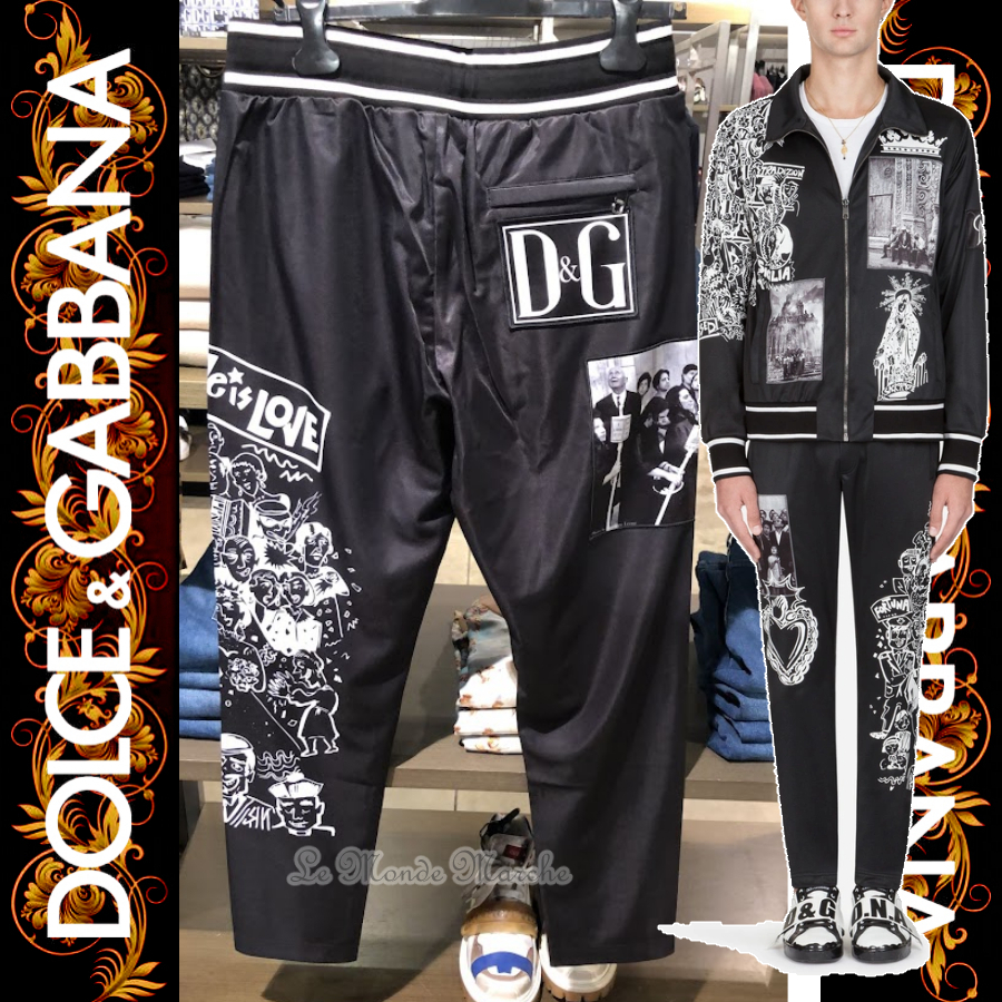 国内外の人気! 【D&G】ドルチェ&ガッバーナ ジョギングパンツ メンズ