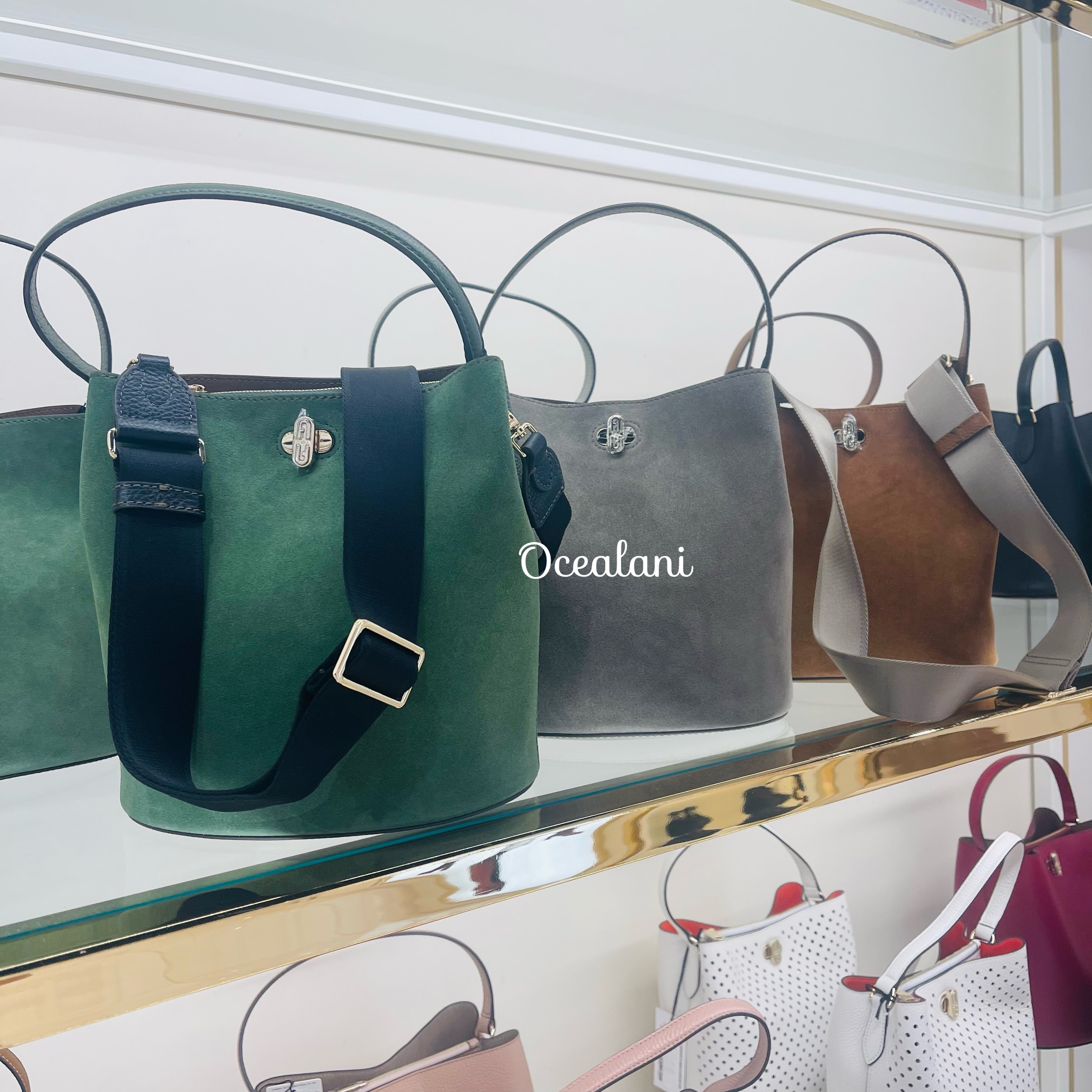 [FURLA] エレガント♪スエード バケツバッグ DANAE