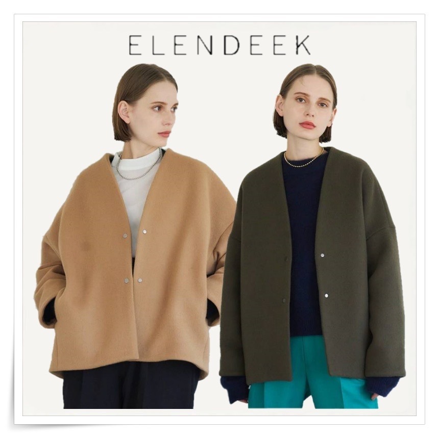 特売 【新品未使用】ELENDEEK｜ウールガウン ELENDEEK｜ウールガウン