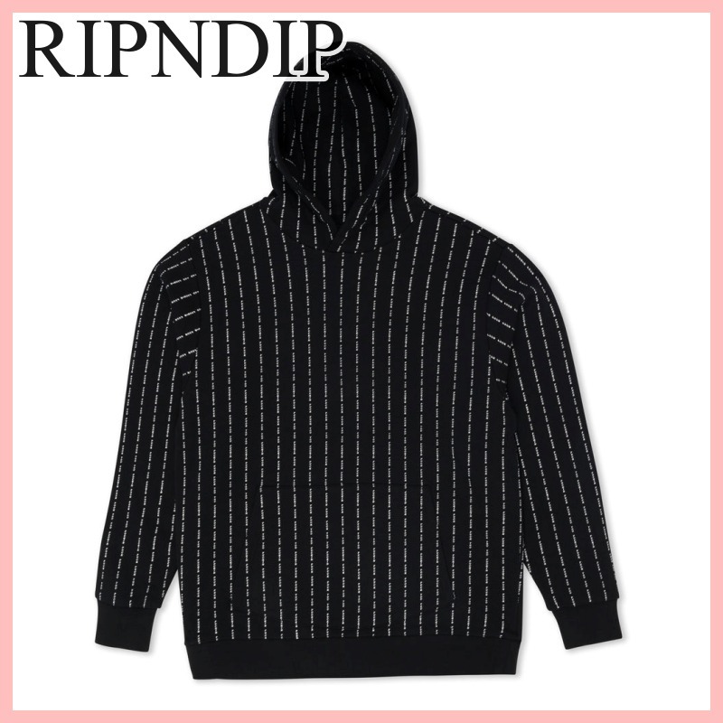 RIPNDIP Love All パーカー コットン ストライプ Black 送料込み