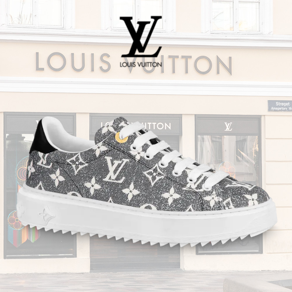 LOUIS VUITTON】タイムアウトスニーカー モノグラム デニム