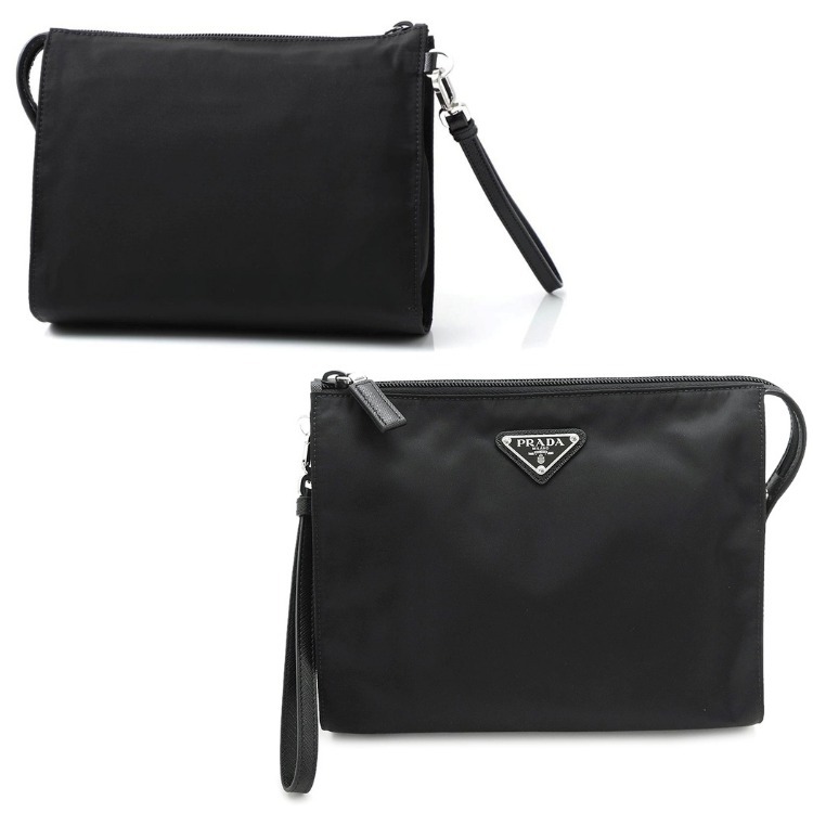 新品、未使用 クリスマスプレゼント PRADA☆22FW トライアングルロゴ ...