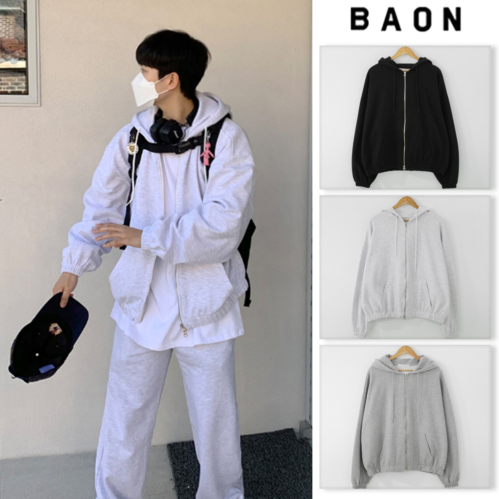 【BAON】[BOY] Blevy balloon two-way hood zip-up