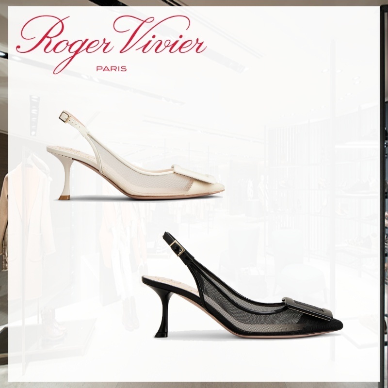 2020最新型 高品質 【美品】Roger vivier ピンクパンプス サイズ36 23