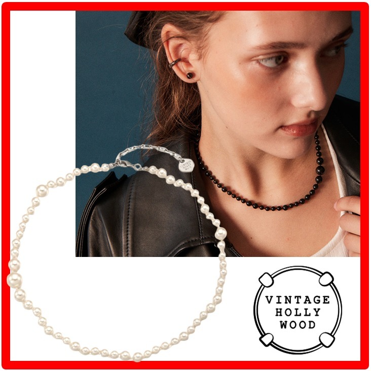 ☆【VINTAGE HOLLYWOOD】☆Classic Pearl Silky Necklac.e☆