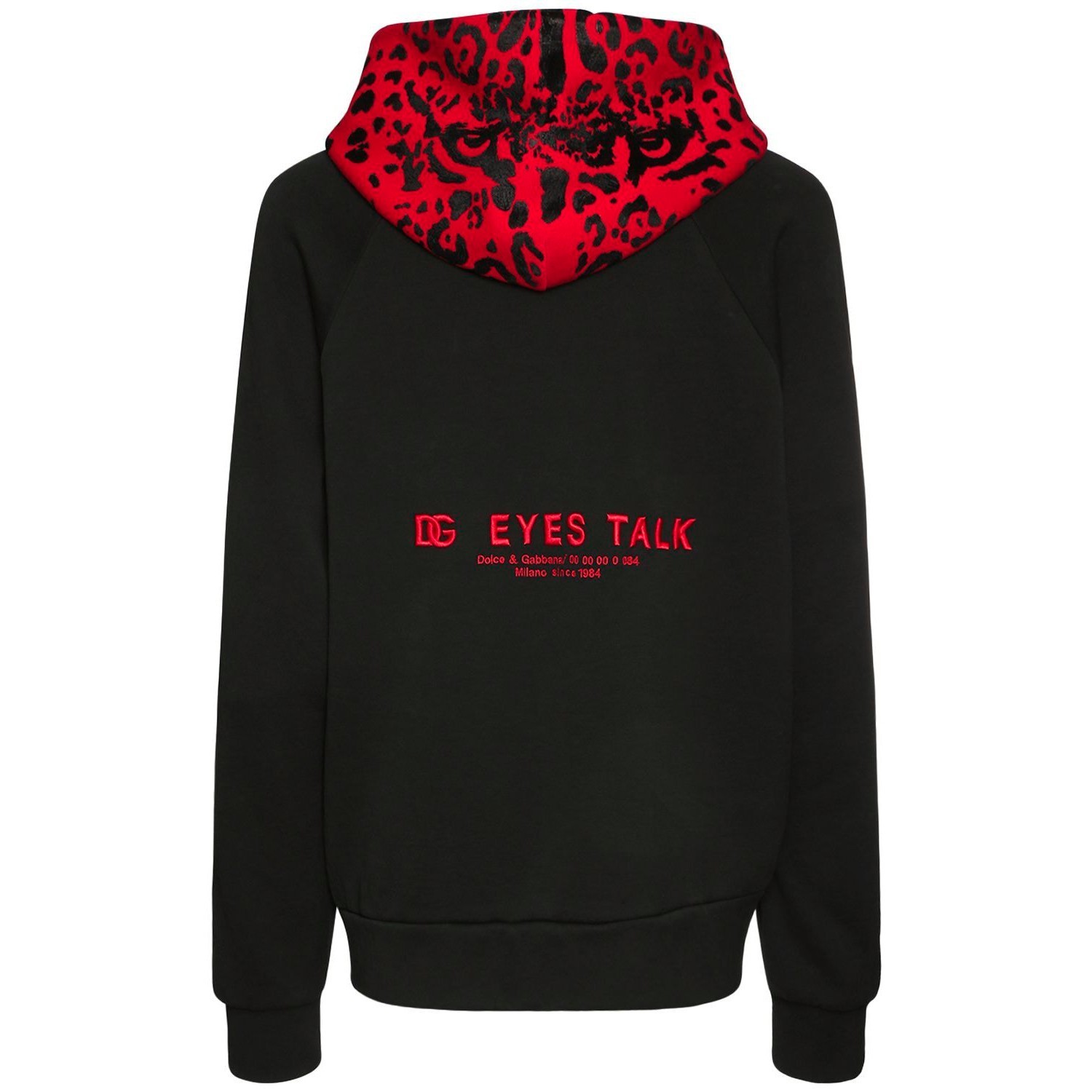 Dolce & Gabbana Eyes Talk レオパード フーディー パーカー Dolce & Gabbana Eyes Talk レオパード フーディー パーカー