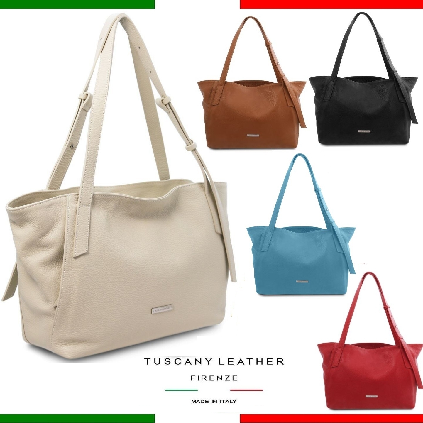TuscanyLeather日本未入荷イタリア製◆A4入る革トートバッグ