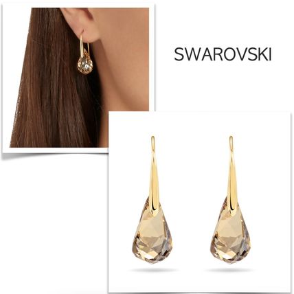 ブラウン(茶色)系 SWAROVSKI(スワロフスキー) ピアス(レディース ...