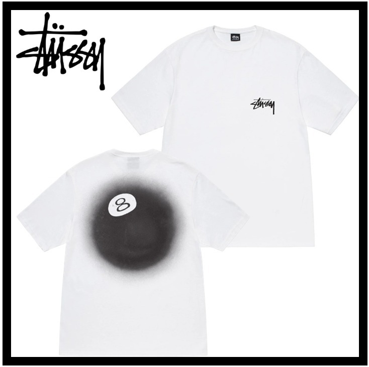 ★送料・関税込★Stussy★Stussy 8 Ball Fade T-Shirt White★