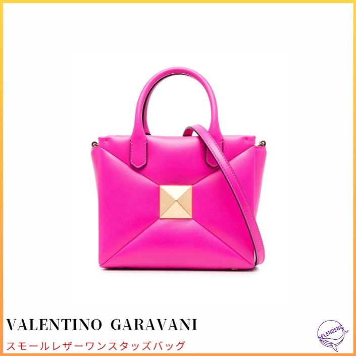 VALENTINO ワンスタッズ ナッパレザー ミニ ハンドバッグ VALENTINO】ワンスタッズ ナッパレザー ミニ ハンドバッグ
