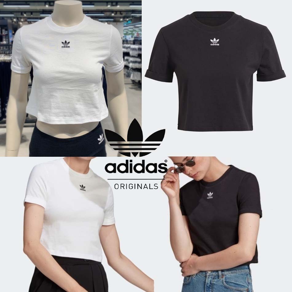 正品 adidas crop top アディダスクロップTシャツ
