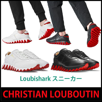 ★【Christian Louboutin】★メンズ Loubisharkスニーカー★ Loubishark ホワイト カーフレザー - Shoes - Men - Christian
