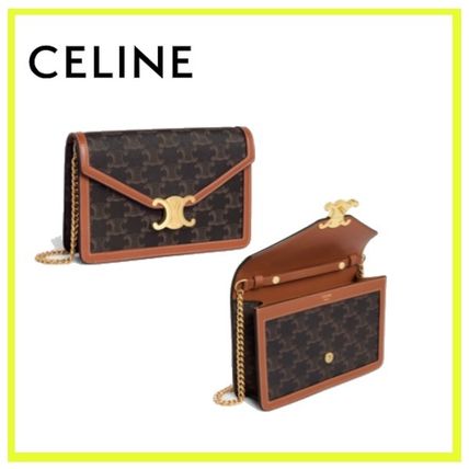 チェーンウォレット CELINE Triomphe Canvas - 海外通販のBUYMA