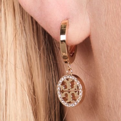 Tory Burch トリーバーチ ピアス フープ ロゴ ドロップ ギフト