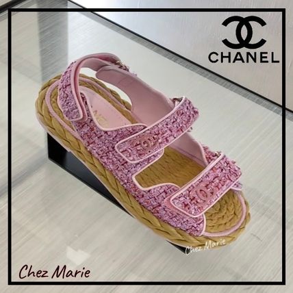 ピンク系 CHANEL(シャネル) サンダル・ミュール(レディース) - 海外 ピンク系 CHANEL(シャネル) サンダル・ミュール(レディース) - 海外