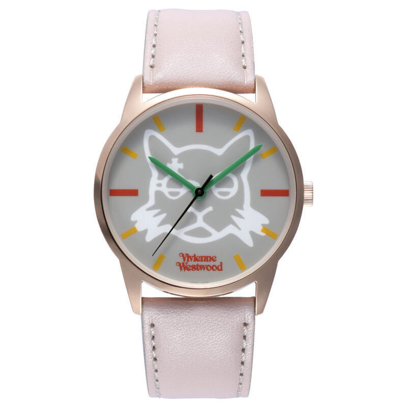 Vivienne Westwood FLAT WATCH CAT ピンク 猫 VW27G7-24