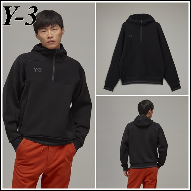 【関税込】新作◆Y-3 ワイスリー◆グラフィック ロゴ パーカー Y-3 (ワイスリー) Uグラフィック バックロゴ プルオーバー