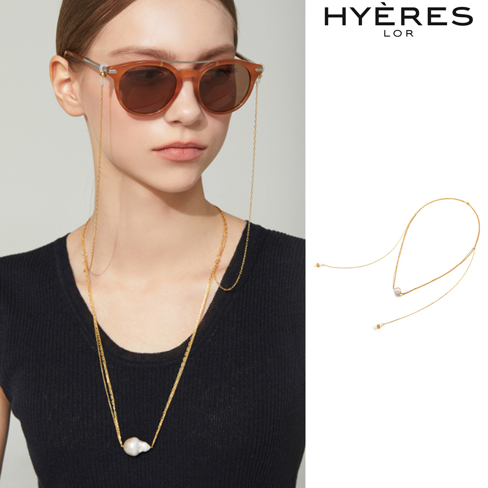 【HYERES LOR】22FW★ Baroque Pearl Necklace (Glasses Chain)S
