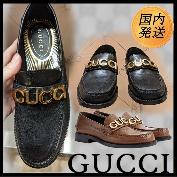 【国内発送★GUCCI】GUCCI レザー ウィメンズ ローファー