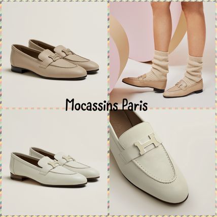 モカシン パリ HERMES(エルメス) ローファー・オックスフォード ...