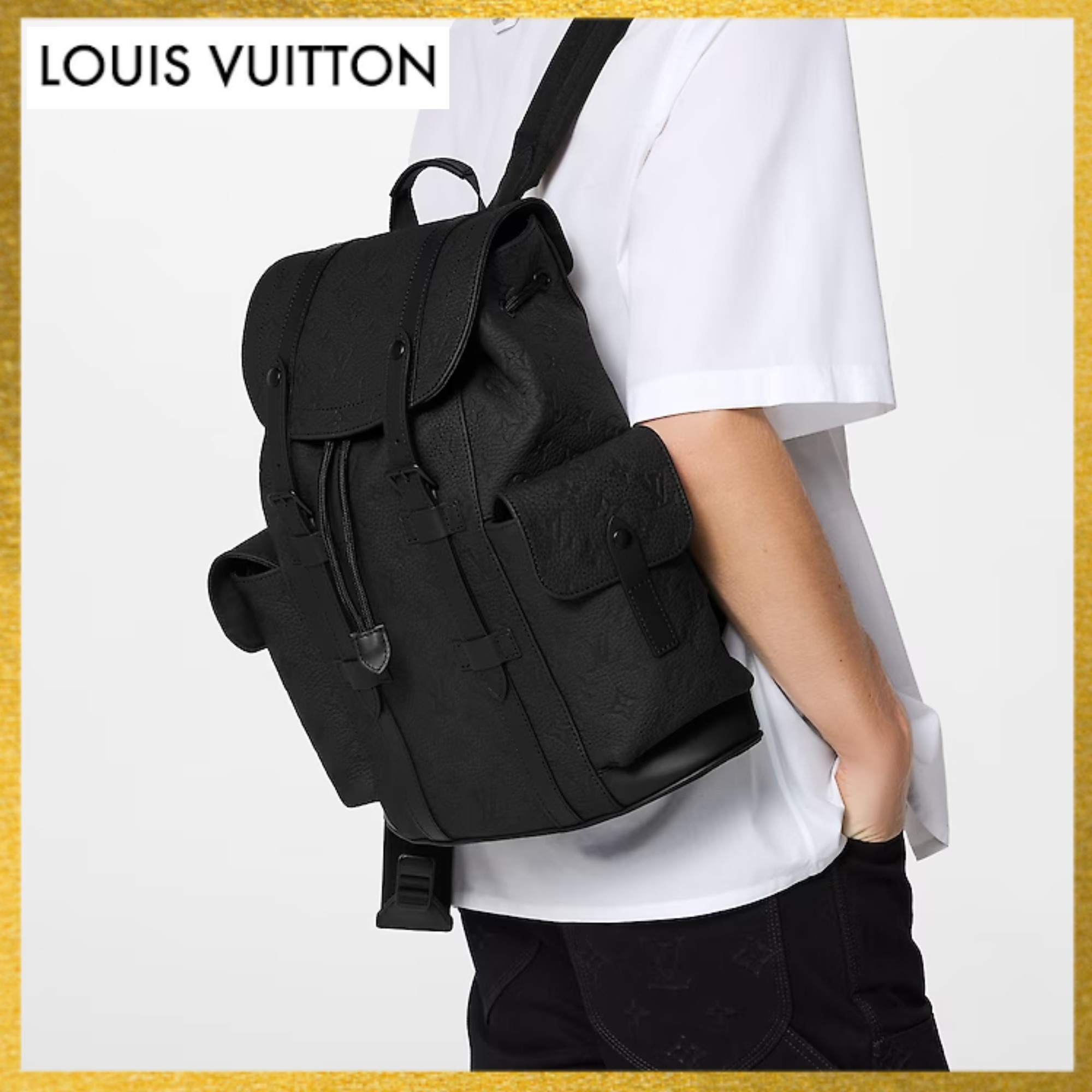 LOUIS VUITTON】トリヨンレザー製クリストファー バックパック