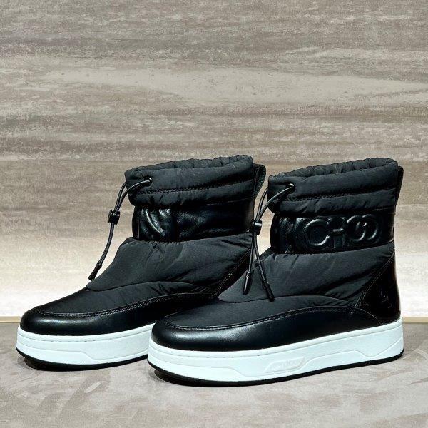 JIMMY CHOO Askel CHOOロゴ フラット ブーティー 関税送料込