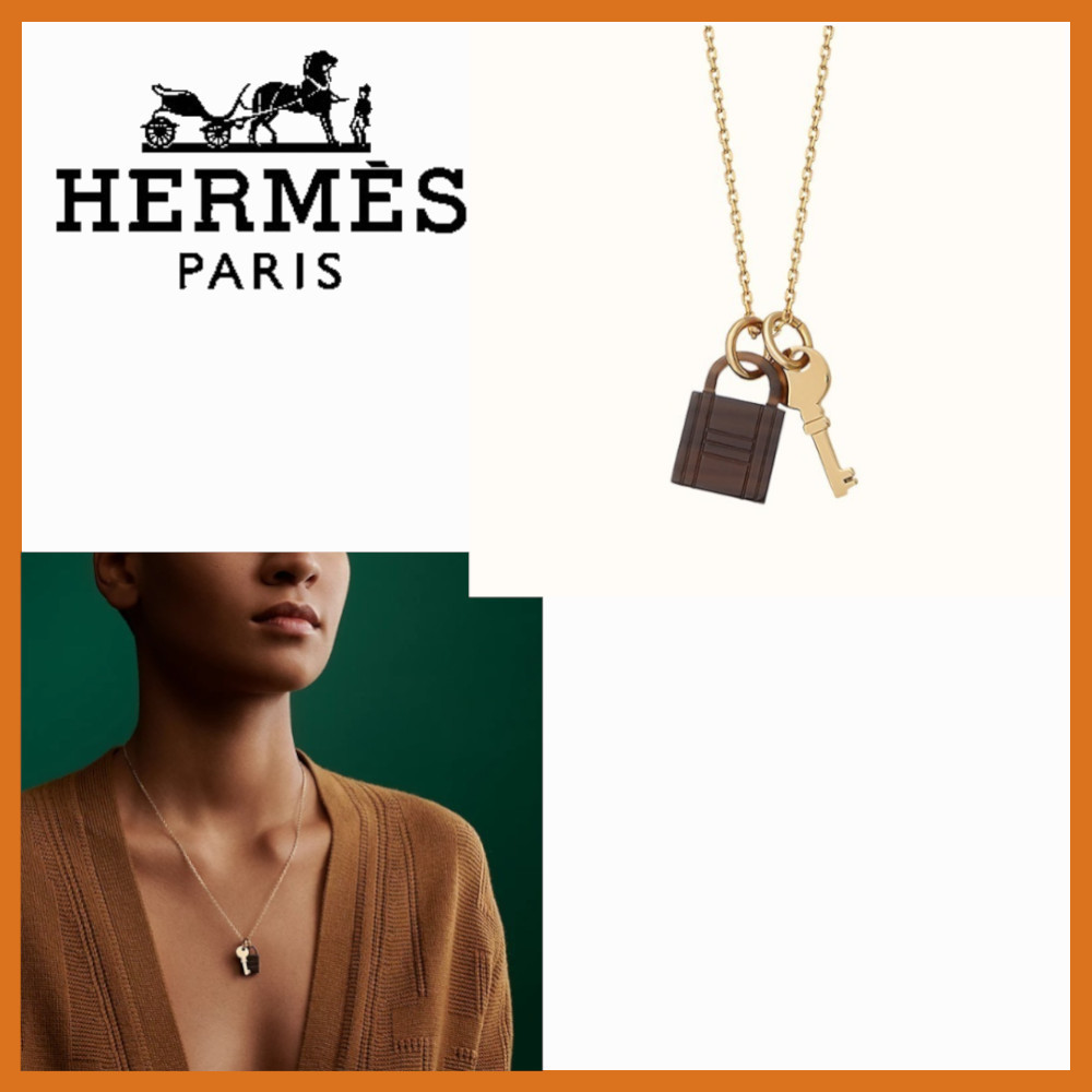 HERMES◇キュリオジテ◇ネックレス ムースケルトン