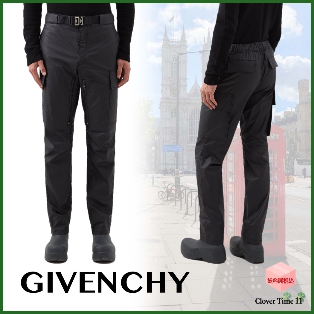 関税込 GIVENCHY ジバンシィ 4Gバックル カーゴパンツ 国内発送 www