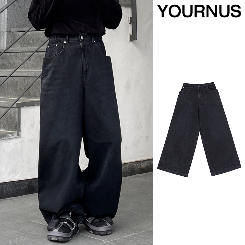 【YOURNUS】Massive bijo wide denim pants