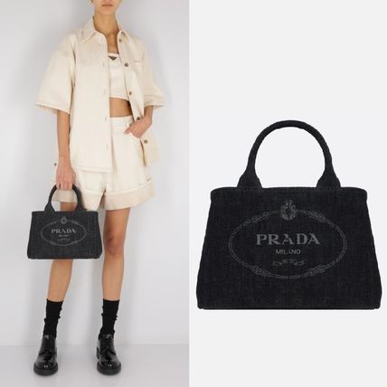デニム PRADA(プラダ) トートバッグ(レディース) - 海外通販のBUYMA