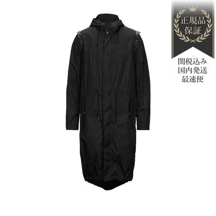 VALENTINO 月 限定品 ナイロンコート メンズ ブラック