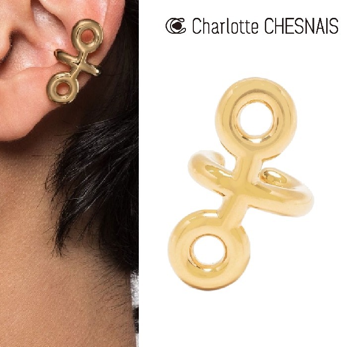 関税込【Charlotte Chesnais】ゴールド イヤーカフ - bpconstructores.com