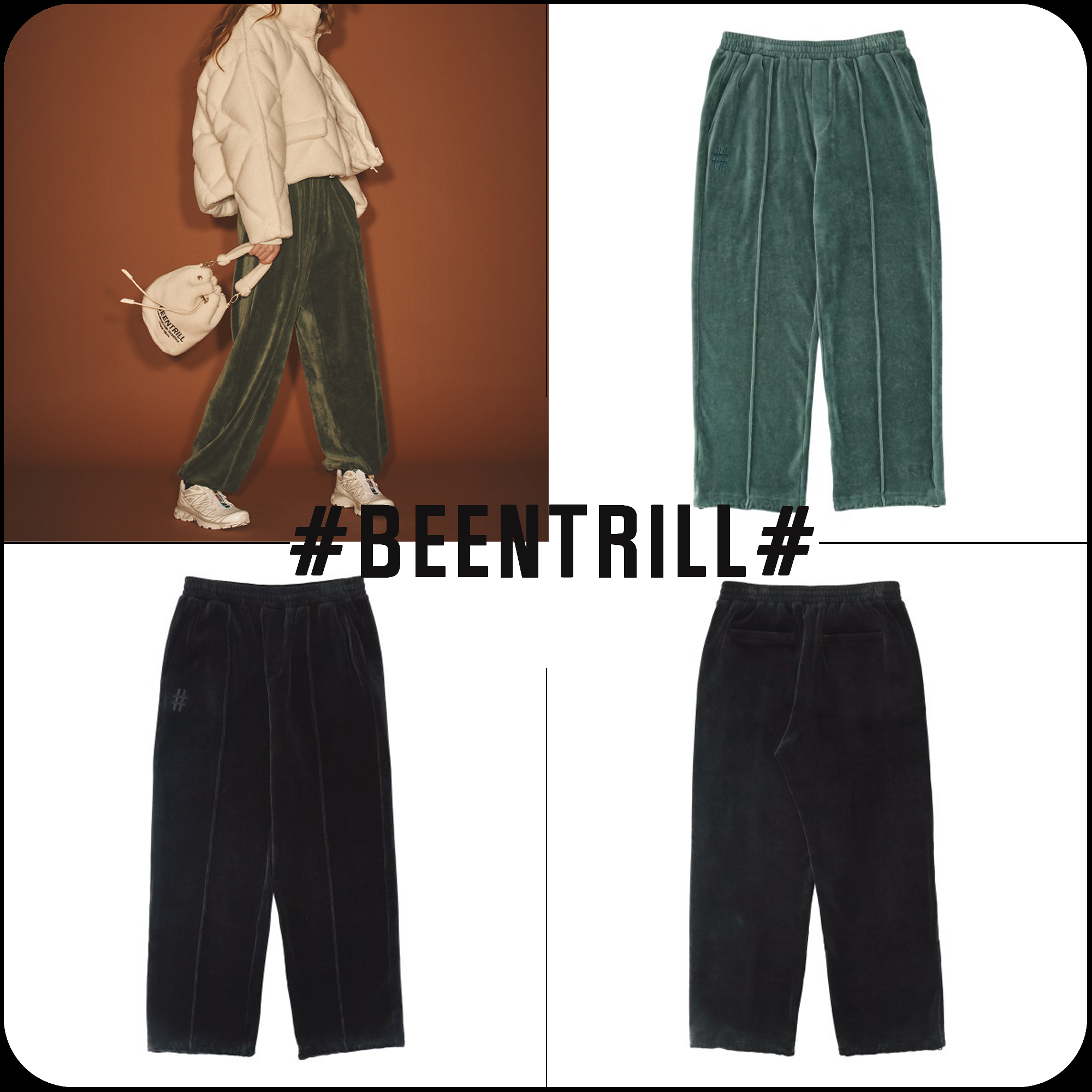 [BEENTRILL]★VELOA STRAIGHT FIT TRAINING PANTS