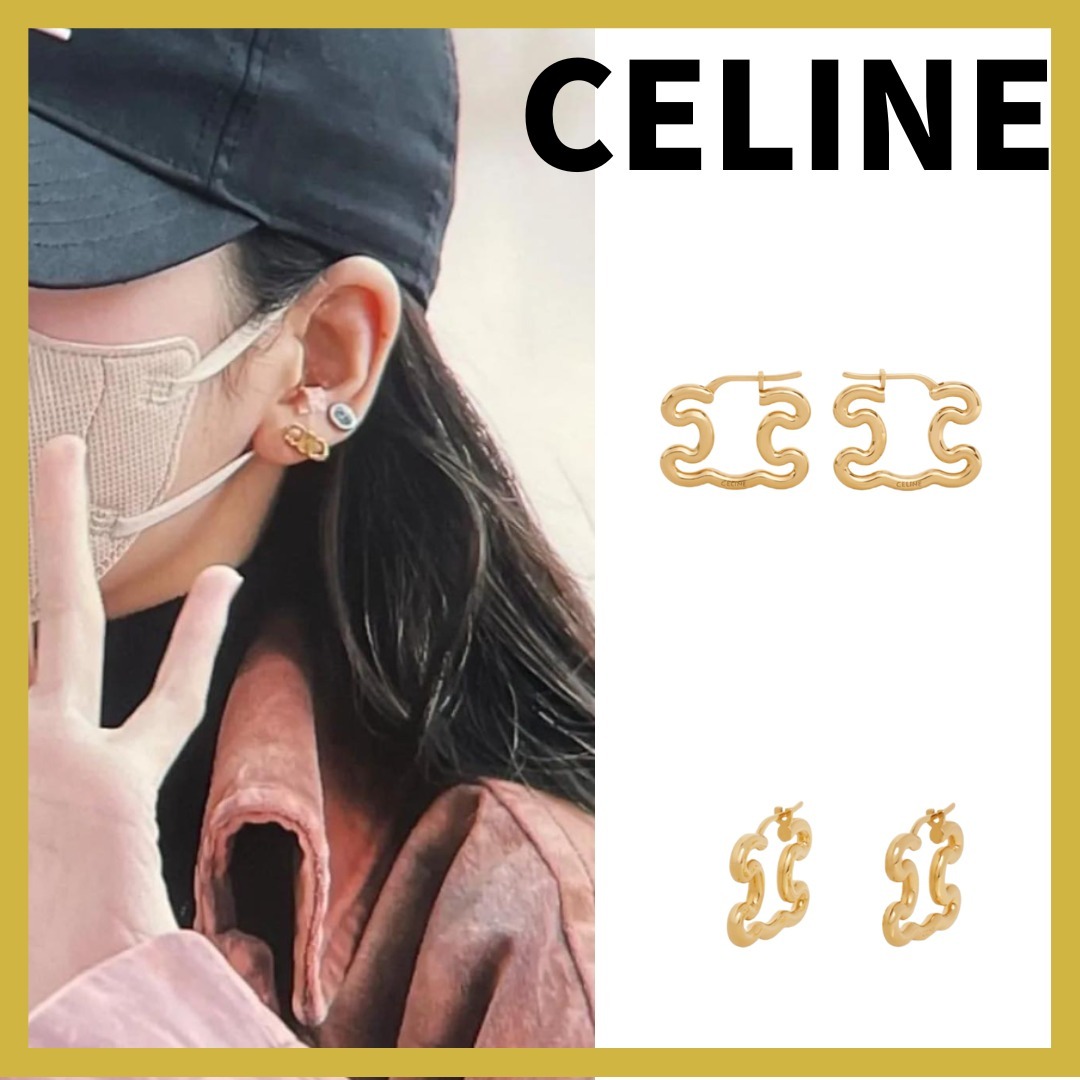 S様専用 Celine トリオンフ フレーム ラージ イヤリング 新品未使用-