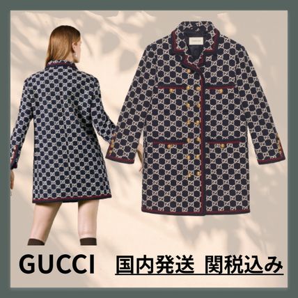 ツイード GUCCI(グッチ) コート(レディース) - 海外通販のBUYMA