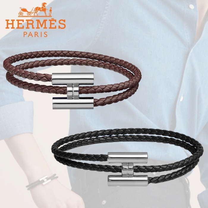 ギフトにも♪【HERMES】Tournis Tresse ブレスレット