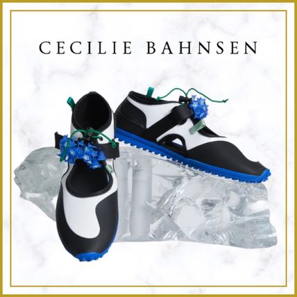 CECILIE BAHNSEN Low-Top Plain Toe Round Toe Rubber Sole Casual Style Street Style