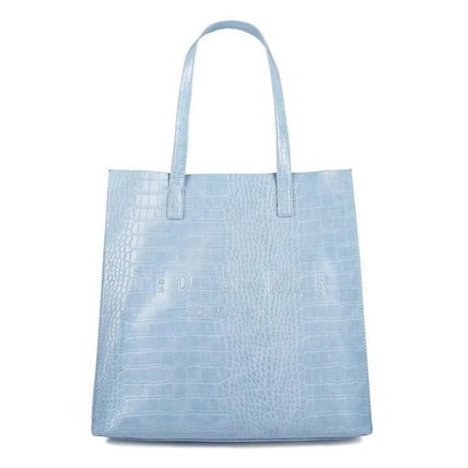 バッグ【⠀最終値下げ 】正規品 クロコダイル トートバッグ ブルー JPA