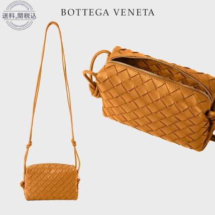 BOTTEGA VENETA Shoulder Bags Unisex Plain Logo Camera Bag Shoulder Bags