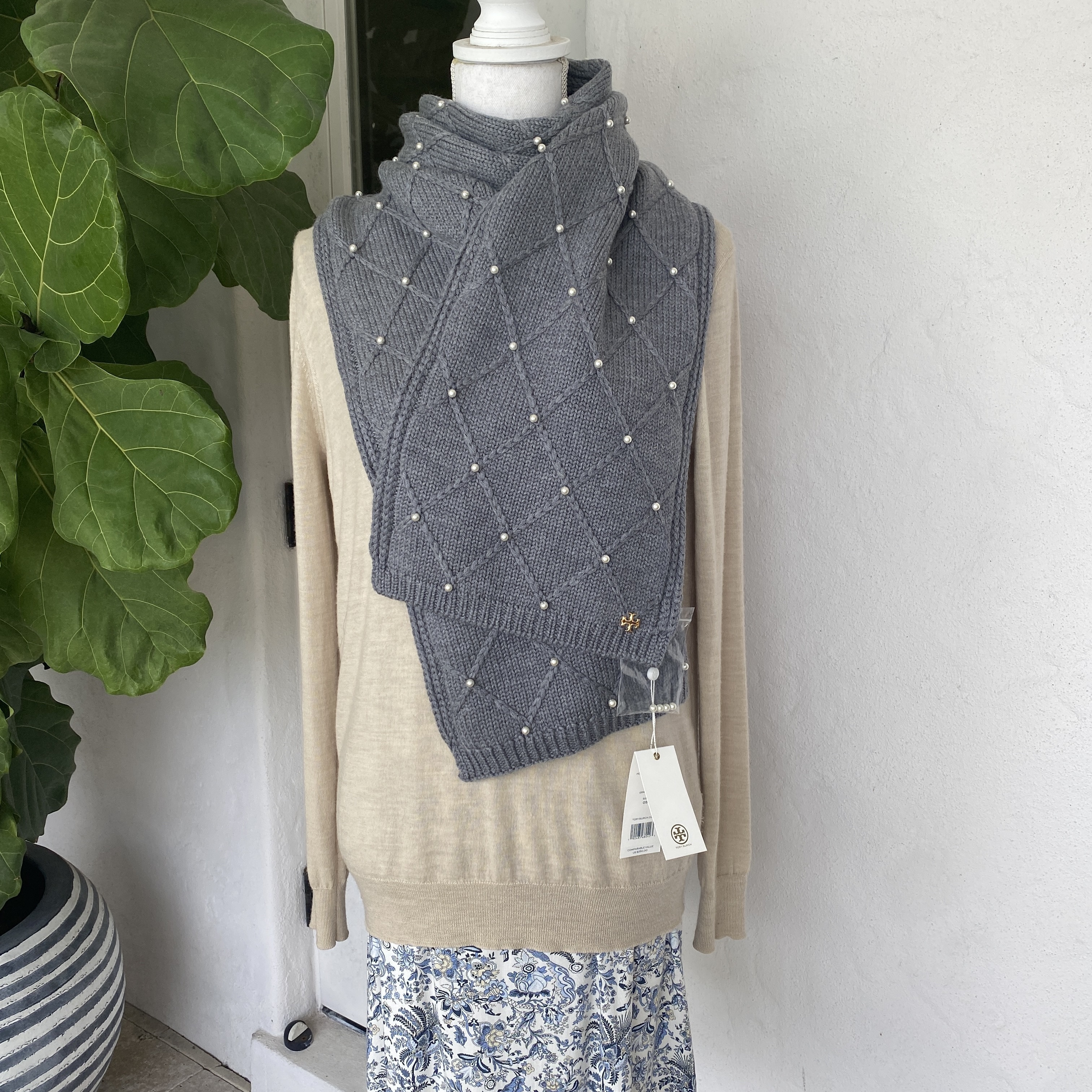 限定販売★TORY BURCH★SCARF スカーフ 78575 ウール100％