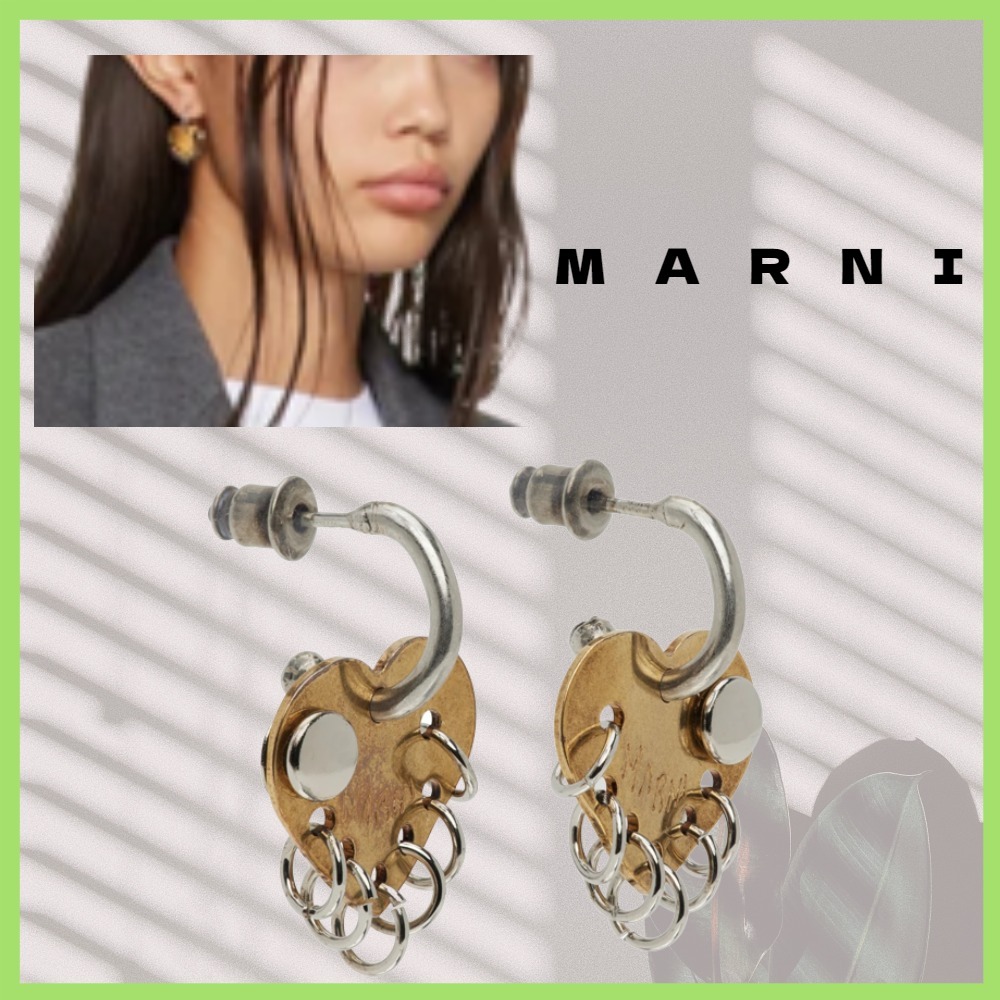 関税☆送料込】MARNI ハード ハート ピアス - iconstyle.al