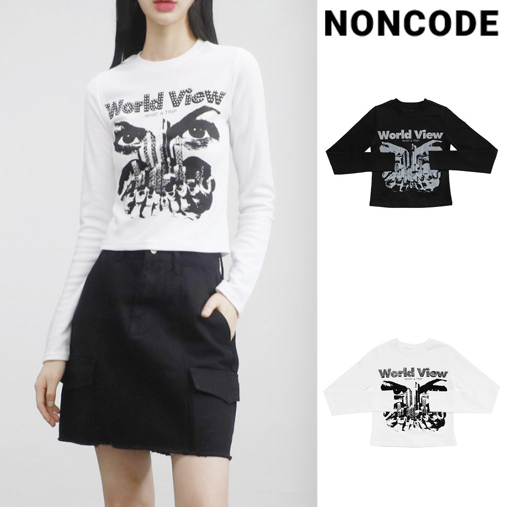 【NONCODE】Toca cubic print T-shirt