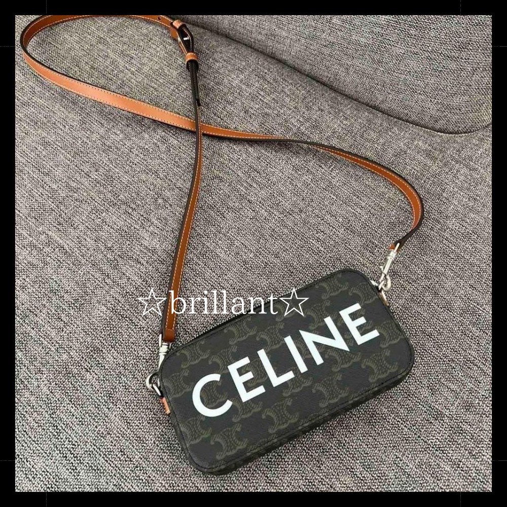 【使いやすいサイズ感★】CELINE ショルダーバッグ